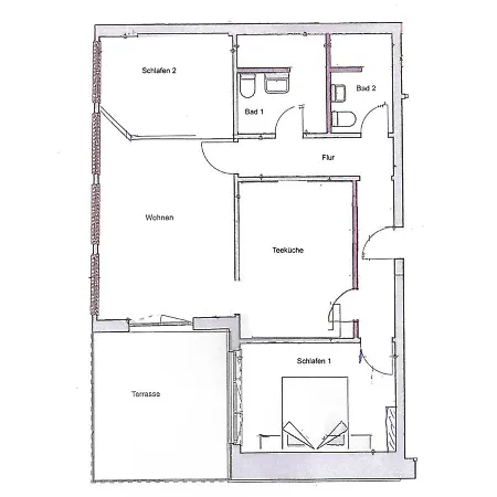 Borkumer Hof - 1 - Elke Appartement